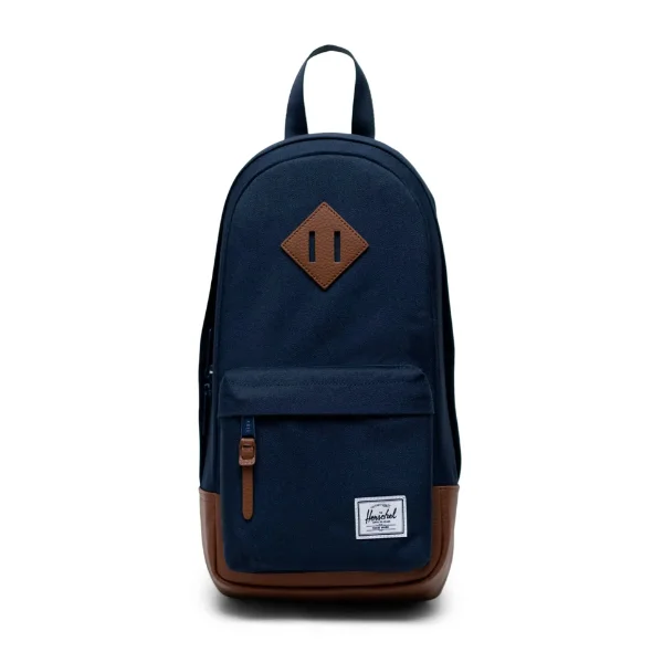 Eco-Friendly Bags With Discounts Herschel Supply Co. Heritage Shoulder Bag - Navy/Tan