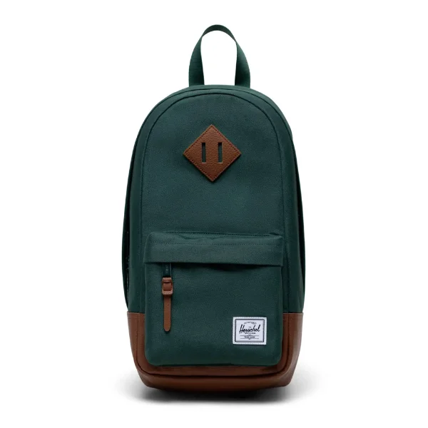 Luxury Bags Herschel Supply Co. Heritage Shoulder Bag - Trekking Green/Tan