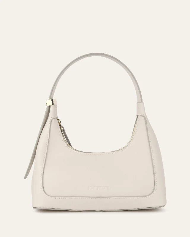 Limited Edition Bags For Collectors ISABEL SHOULDER BAG OFF WHITE LEATHER