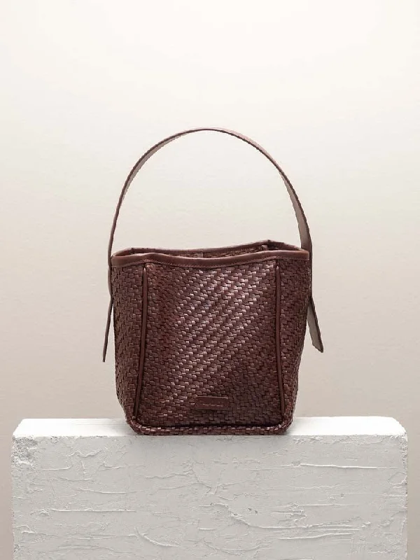 Bag For Luxury Lovers IWA MINI Pecan Twill Shoulder bag