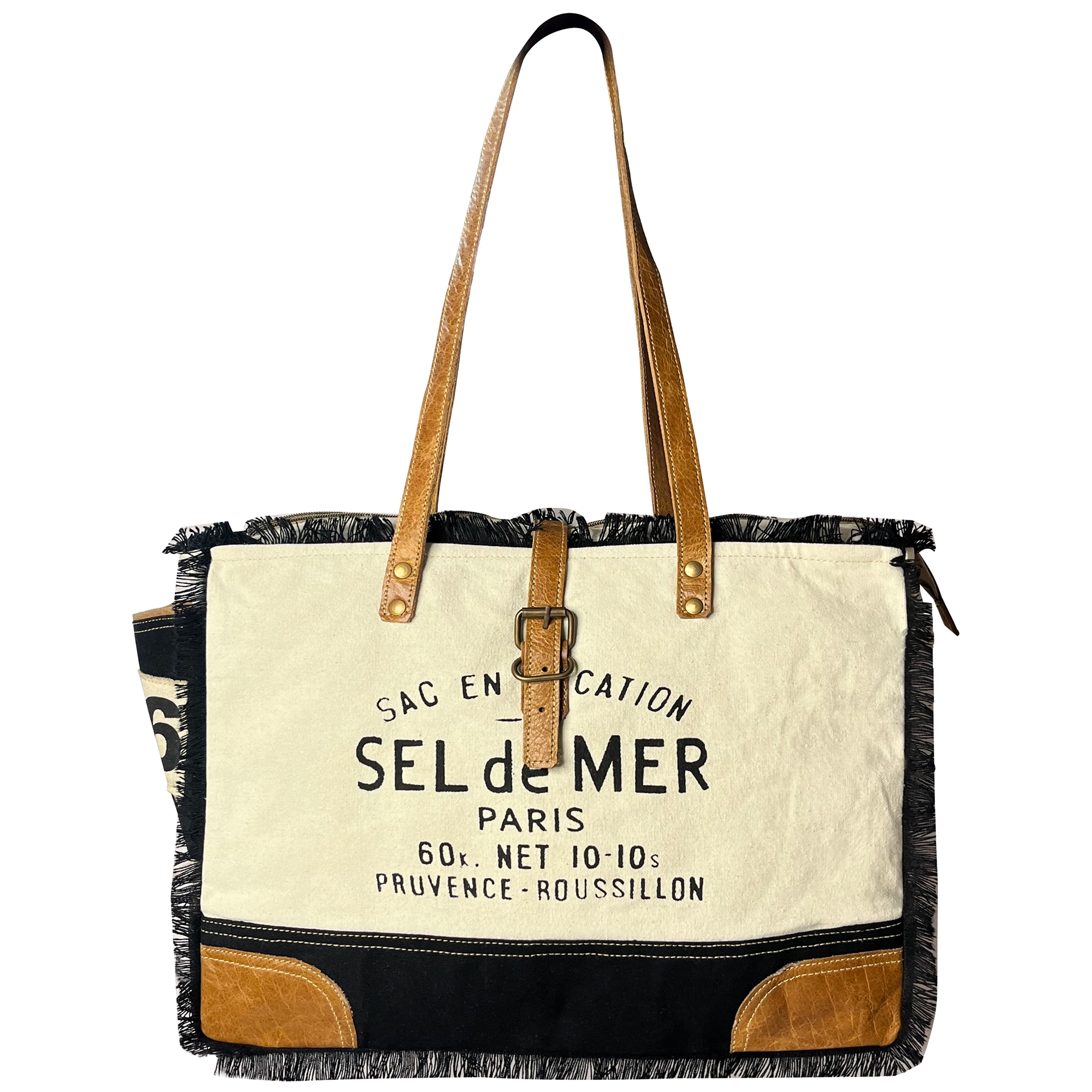 Affordable Bags For College Students On Sale Leather Canvas Tote Bag for Women - Sel de Mer French-Inspired Shoulder Bag, Black Affordable Bags For College Students On Sale Leather Canvas Tote Bag for Women - Sel de Mer French-Inspired Shoulder Bag, Black