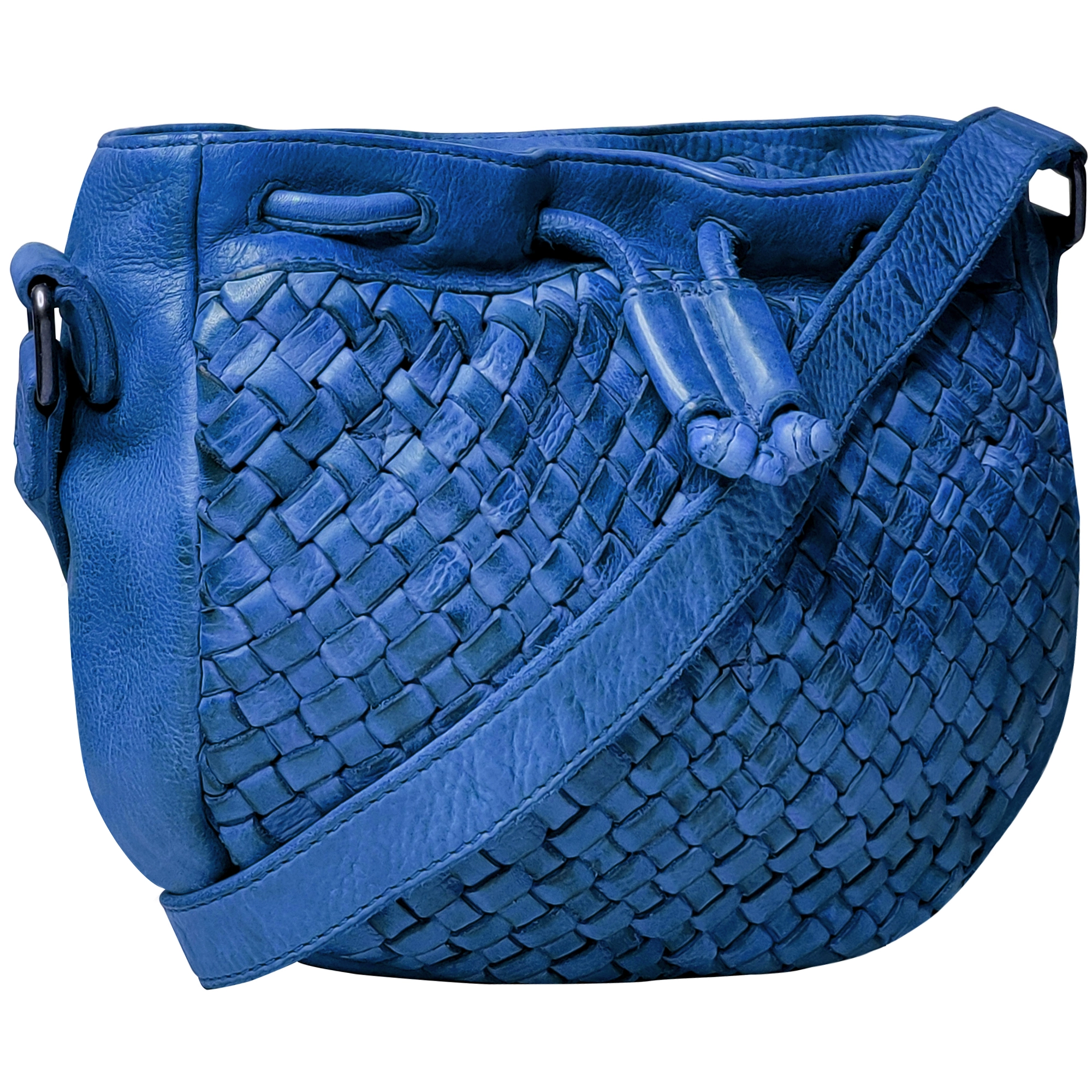 Bags With Discounts Leather Shoulder Bag for Women, Blue