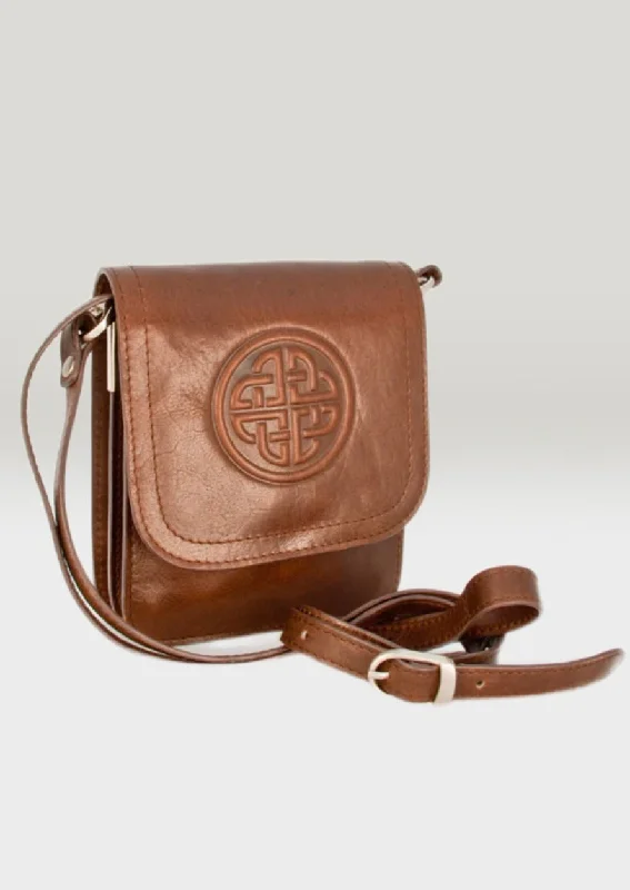 Inspired Bags For High-End Fashion Lee River Tan Morrigan Celtic Shoulder Bag