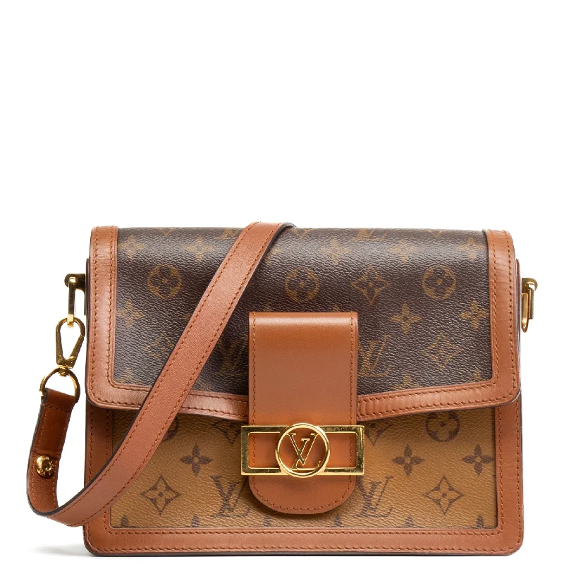 Clearance Bags For Budget Shoppers LOUIS VUITTON Reverse Monogram Dauphine MM Shoulder Bag