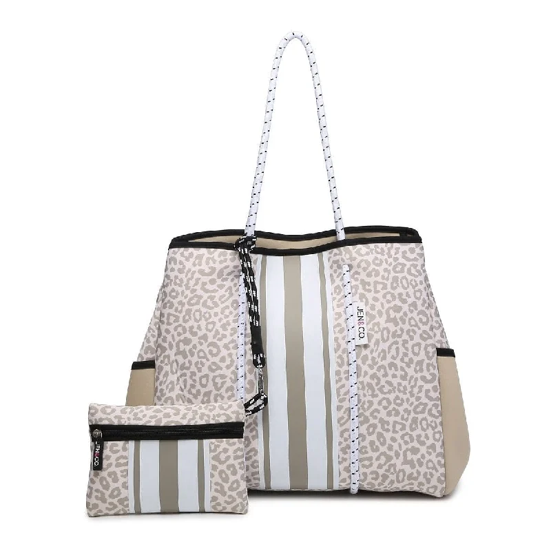 Office Professionals M2146STRP Neoprene Shoulder Tote w/ Pouch