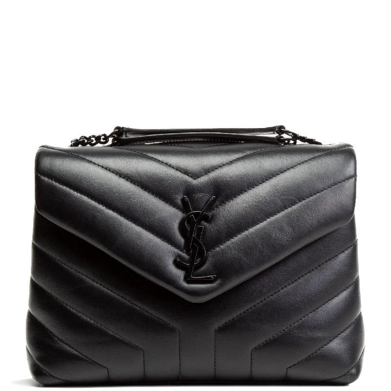 Spacious And Discounted Bags SAINT LAURENT Small Loulou Shoulder Bag - Black