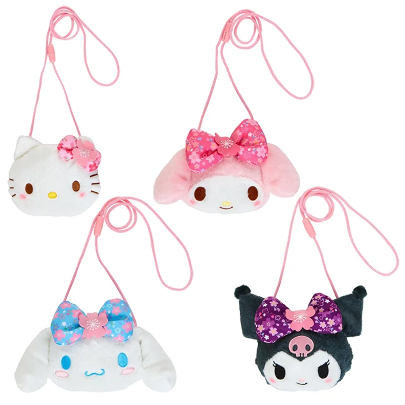 Elegant And On-Sale Evening Bags Sanrio Sakura Kimono Plush Shoulder Pouch