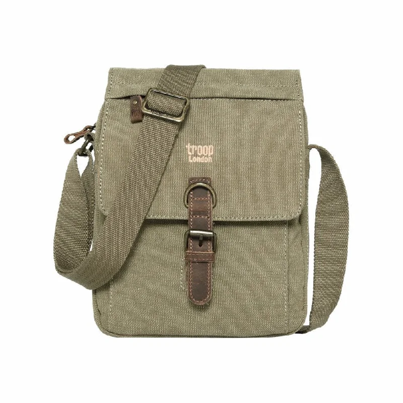 Seasonal Clearance Bags For Summer TROOP canvas Shoulder Bag KHAKI