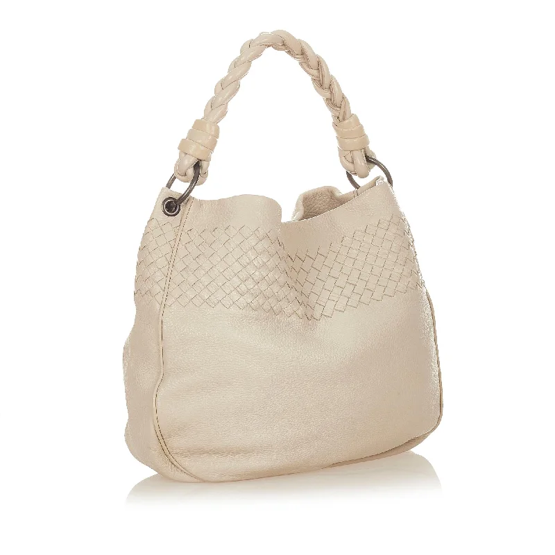 Luxury Bags For Professionals With Discounts Bottega Veneta Intrecciato Leather Shoulder Bag (SHG-24587)