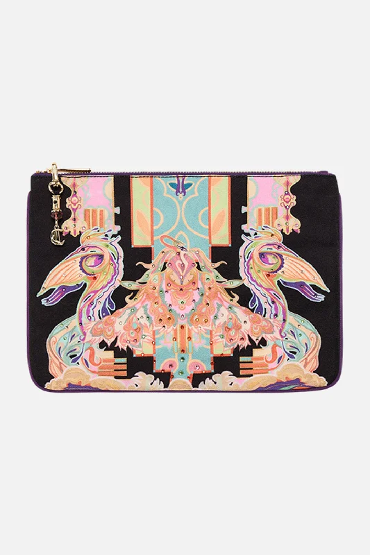 Elegant Bags For Formal Events And Luxury Occasions SMALL CANVAS CLUTCH CLUB CINEMANIA Elegant Bags For Formal Events And Luxury Occasions SMALL CANVAS CLUTCH CLUB CINEMANIA