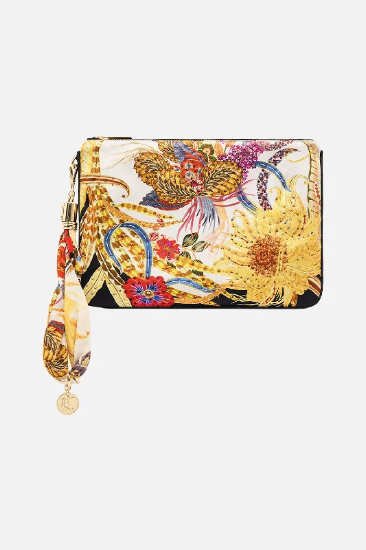 Stylish Bags For Fashion Bloggers SCARF CLUTCH SUNFLOWERS ON MY MIND
