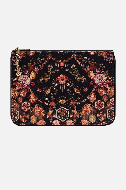 Luxury Bags SMALL CANVAS CLUTCH STITCHED IN TIME