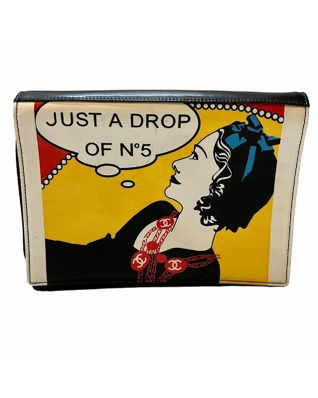Affordable Bags Patent Leather Clutch Bag with Enamel Detailing