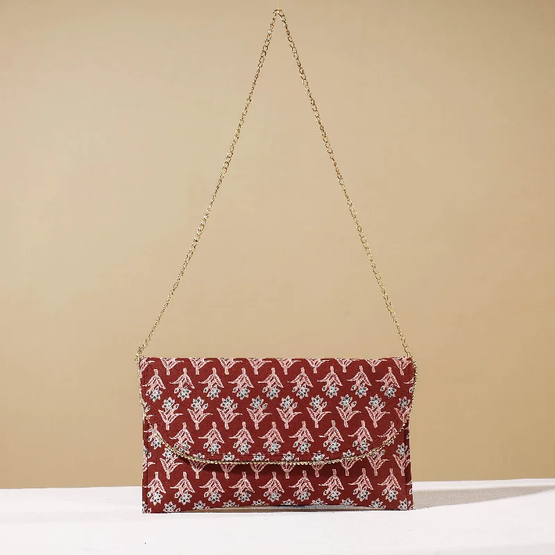 Anti-Theft And Budget-Friendly Bags Red - Marudhara Printed Sling Clutch Wallet