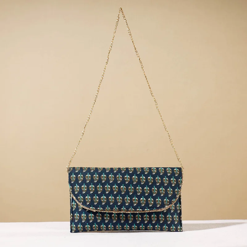 Valentine's Day Blue - Marudhara Printed Sling Clutch Wallet