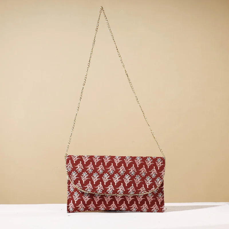 Versatile Bags That Suit Any Outfit Or Event Red - Marudhara Printed Sling Clutch Wallet