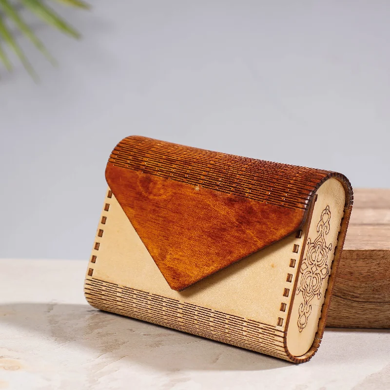 Bag Deals Handcrafted Birch Wooden Clutch