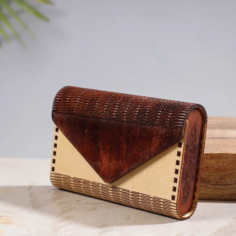 Elegant Bags For Formal Events And Luxury Occasions Handcrafted Birch Wooden Clutch