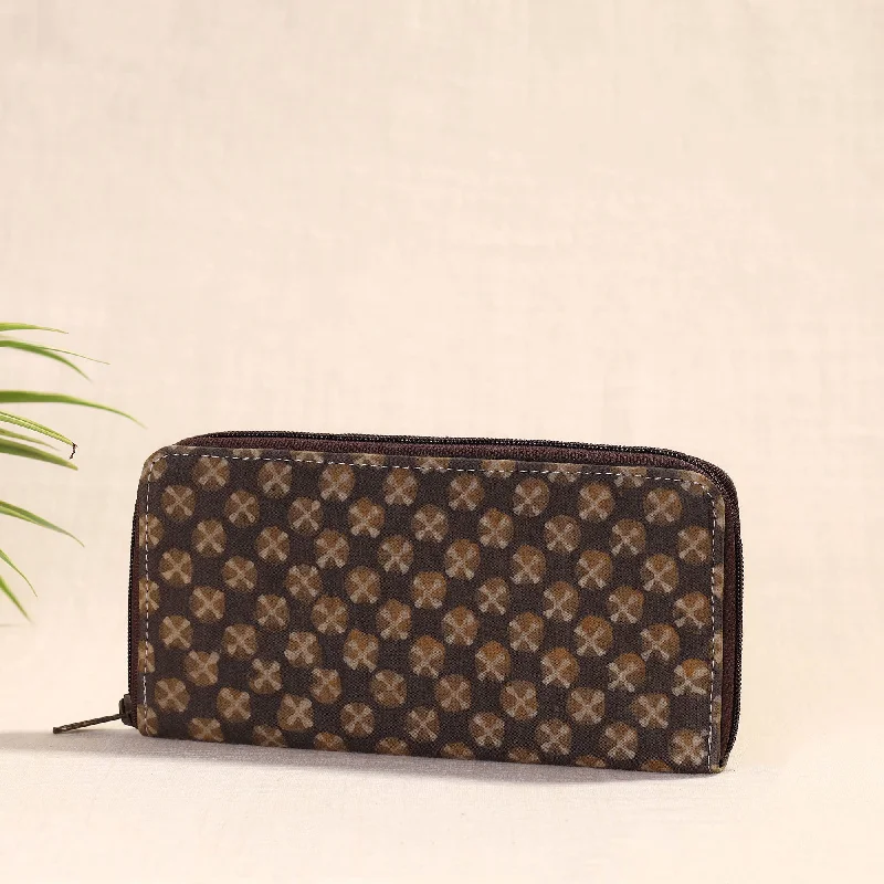 Bags For College Students On A Budget Brown - Handcrafted Block Printed Fabric Clutch Wallet Bags For College Students On A Budget Brown - Handcrafted Block Printed Fabric Clutch Wallet
