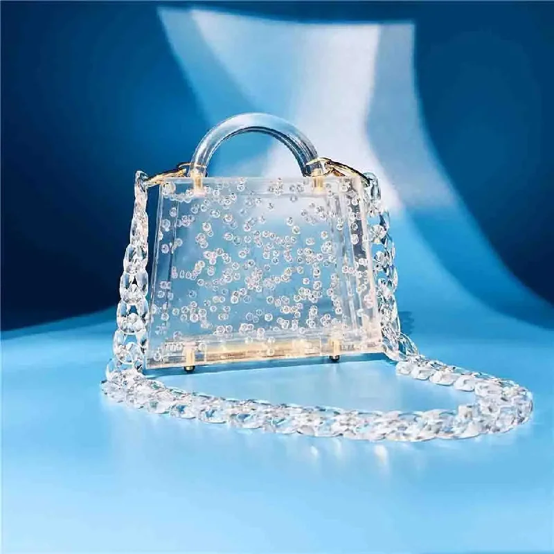 Bags With Limited-Time Deals Acrylic Bubble Clutch