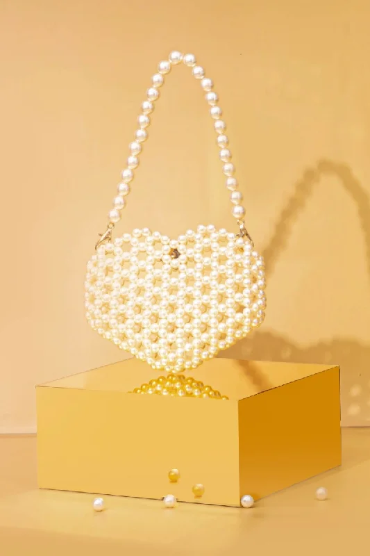 Bag For Luxury Lovers Aria Mini Heart bag - Off-white