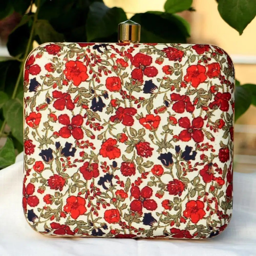 Holiday Gift Bags For Christmas Attractive Printed Box Clutch Bridal Party Purse Clutch Box