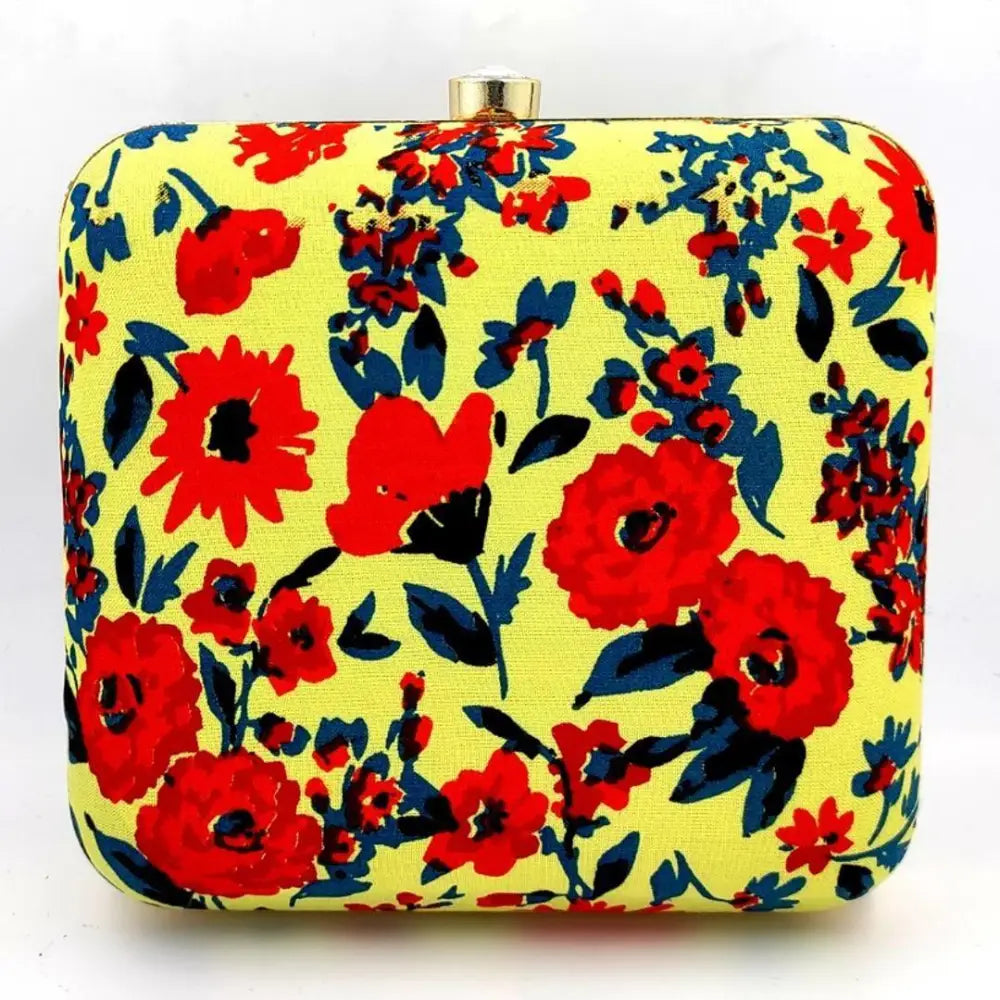 Limited-Time Offer On Trendy Bags Attractive Printed Box Clutch Bridal Party Purse Clutch Box