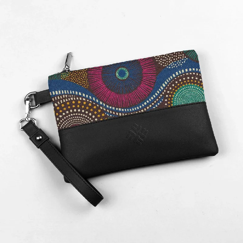 Durable And Cheap Bags Black Toiletry Pouch African Circles