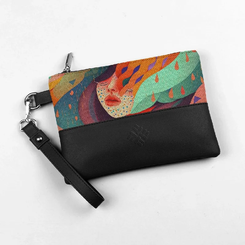 Office Professionals Black Toiletry Pouch Colorful Toughts