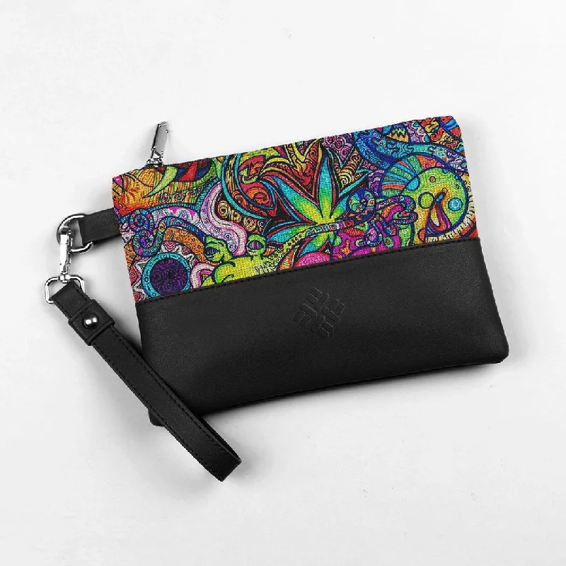 Spacious Bags With Holiday Promotions Black Toiletry Pouch Deep Art