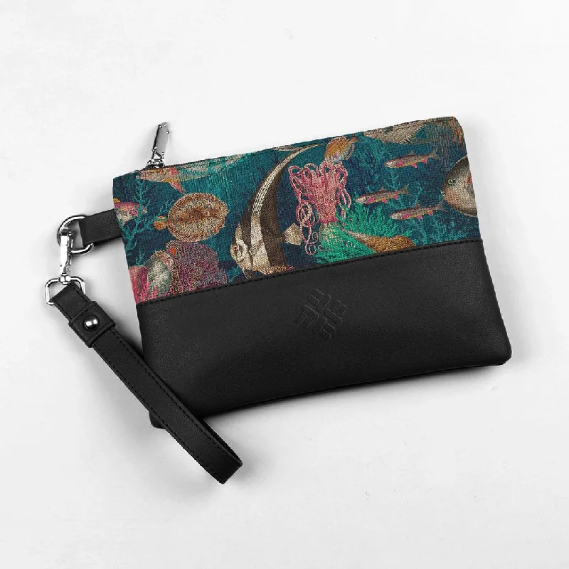 Luxury Bags On Sale Black Toiletry Pouch Sea Life