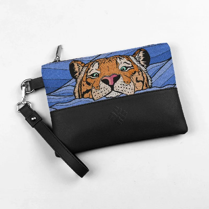 Tote Bag For Everyday Use Black Toiletry Pouch Sea Tiger