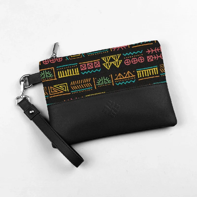 Designer Bags For Luxury Collectors Black Toiletry Pouch Shapes Pattern
