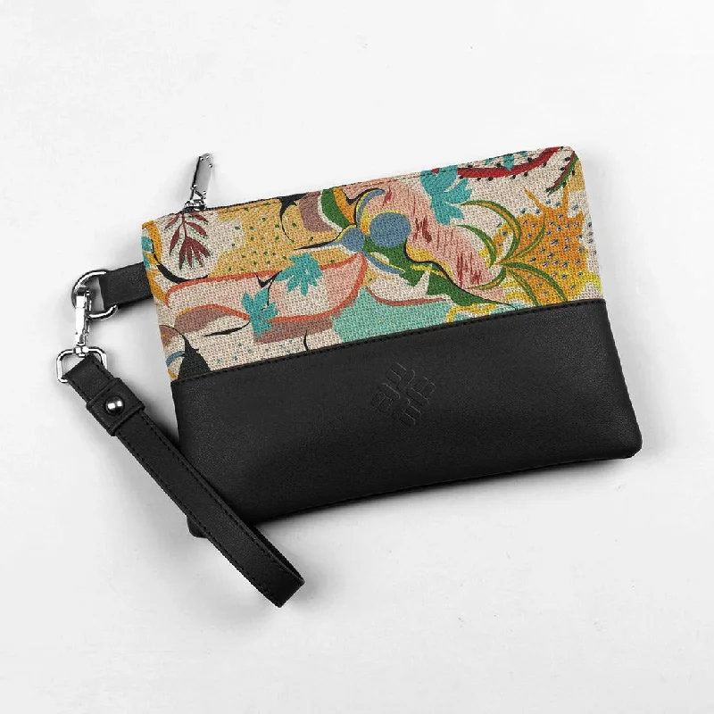Bags For Urban And Trendy Looks Black Toiletry Pouch Summer Abstract