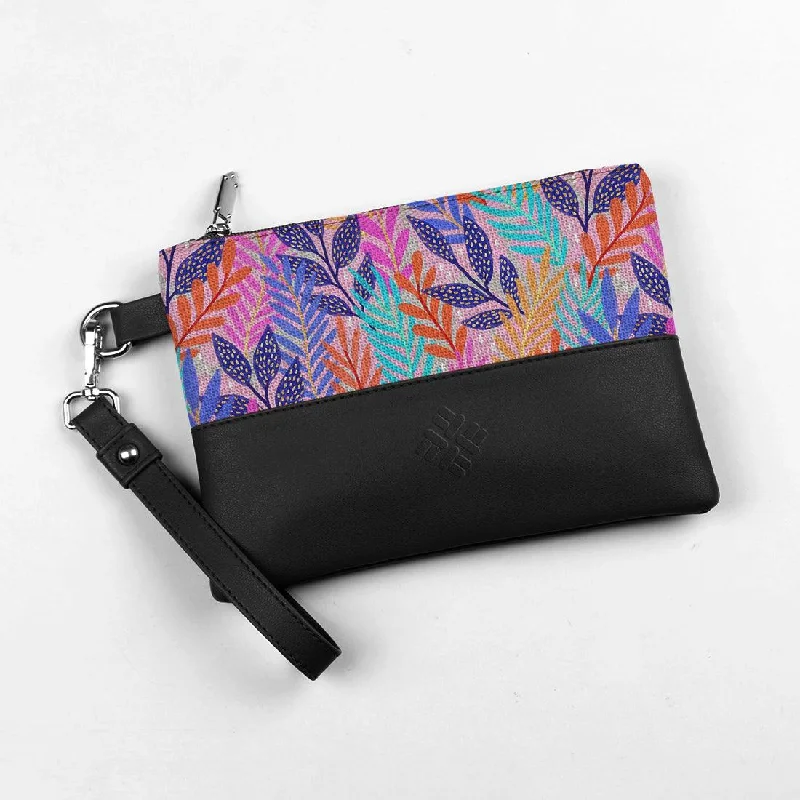 Designer-Inspired Bags At Budget-Friendly Prices Black Toiletry Pouch Vibrant Vines Designer-Inspired Bags At Budget-Friendly Prices Black Toiletry Pouch Vibrant Vines