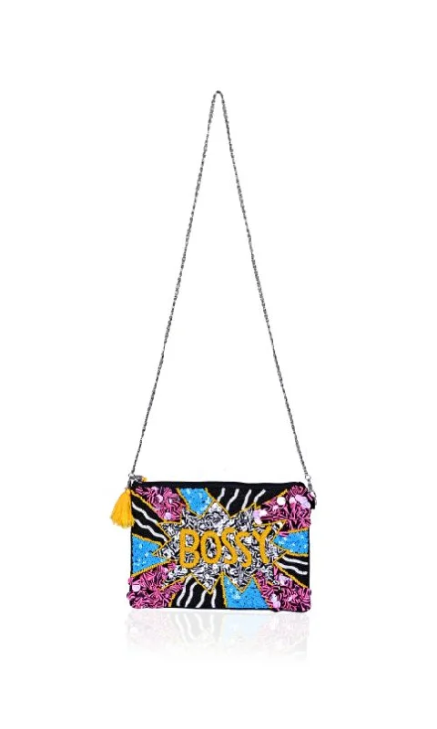 Trendy Festival Bags With Limited-Time Offers Bossy  Embellished Clutch