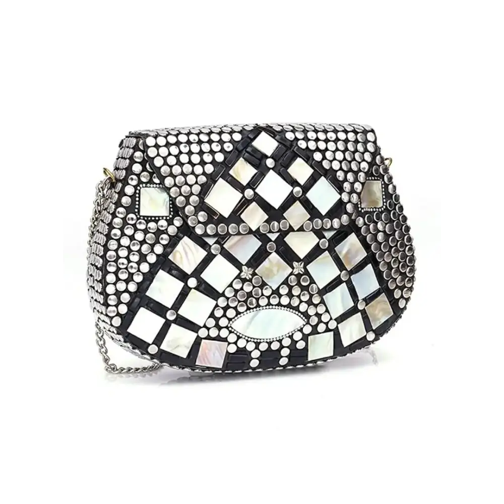 Stylish And Affordable Bags For Every Occasion Bridal Women Antique Brass Purse Ethnic Handmade Metal Clutch Bag Silver