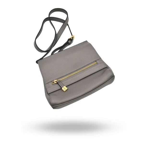 Wholesale Bags For Resellers Hunters Hill | Grey Crossbody Leather Bag