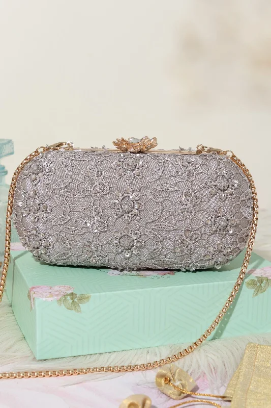 Seasonal Sale Bags Cordon Capsule Clutch Grey