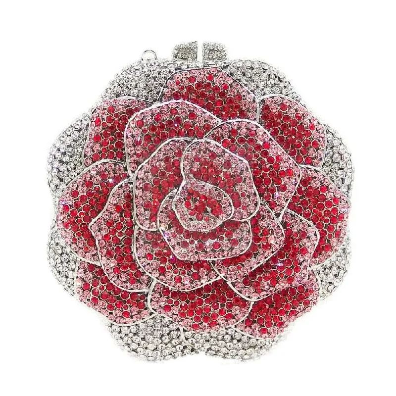 Bag For Modern Fashion Crystal Rose Clutch (variety)