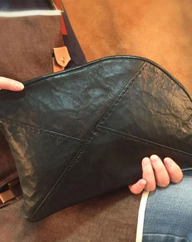 Seasonal Clearance Bags For Summer Genuine Leather Braided Mens Clutch Cool Slim Shoulder Bag Zipper Clutch Wristlet Wallet for Men Seasonal Clearance Bags For Summer Genuine Leather Braided Mens Clutch Cool Slim Shoulder Bag Zipper Clutch Wristlet Wallet for Men