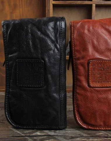 Professional Bags With Office Discounts Genuine Leather Mens Cool Long Leather Wallet Cards Phone Zipper Clutch Wristlet Wallet for Men Professional Bags With Office Discounts Genuine Leather Mens Cool Long Leather Wallet Cards Phone Zipper Clutch Wristlet Wallet for Men