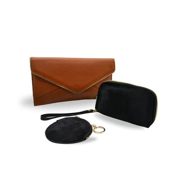 Retro Lovers Gift Set | Elegant Leather Trio