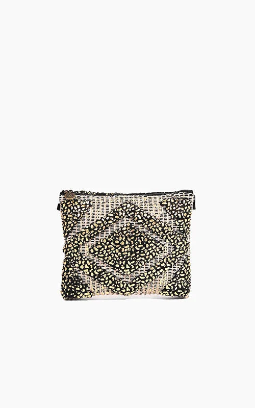 Stylish Bags For Fashion Bloggers With Promotions Gold Foil Tufted Clutch