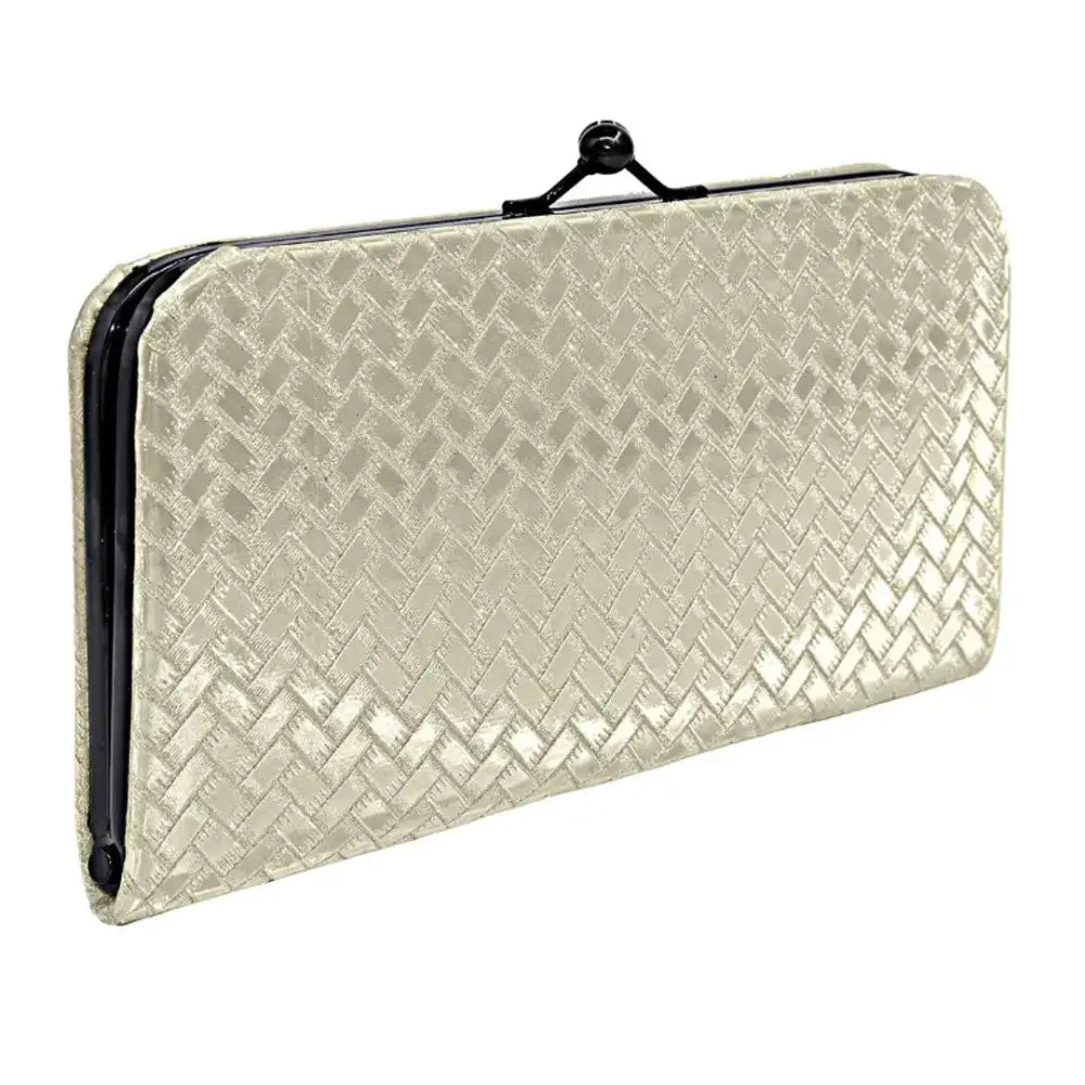 Luxury Bags On Sale Golden 3D Bricks Checks Design Women Purse,Clutch With Twist Lock