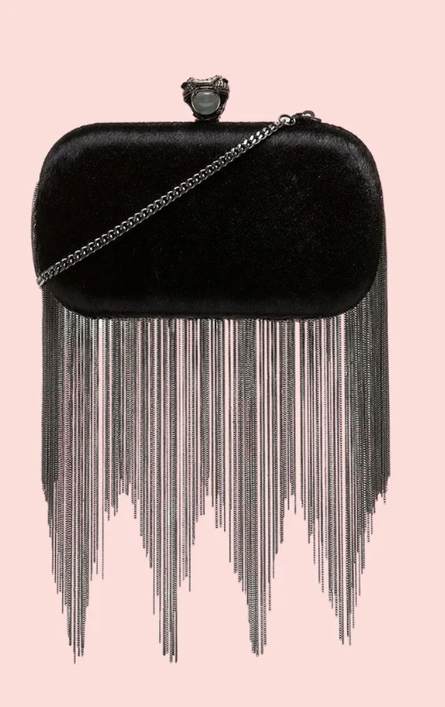 Sleek And Seasonal Sale Bags Jude Calf Hair Black - Clutch