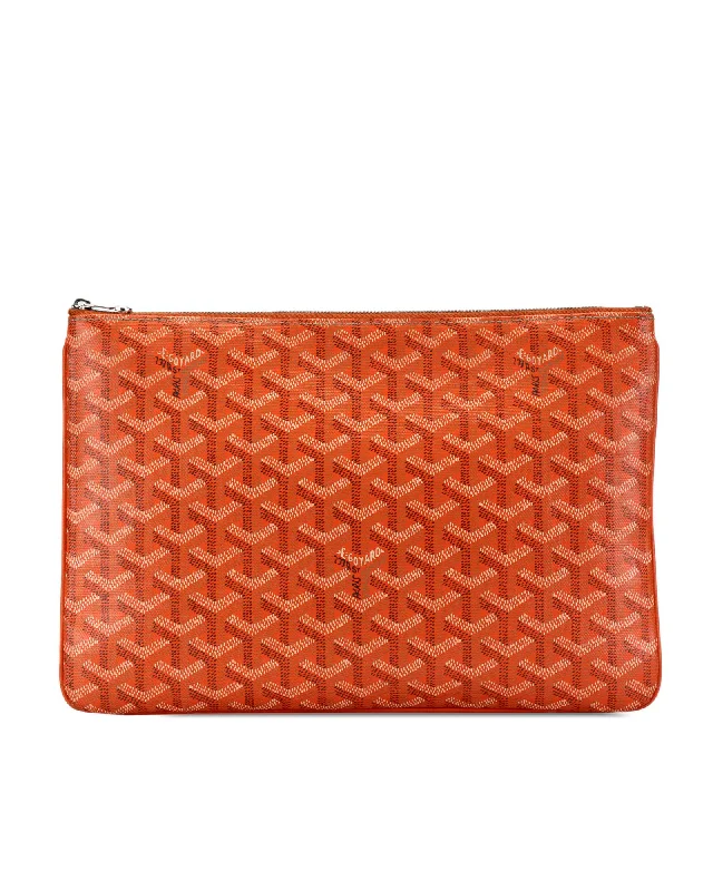 Durable And Cheap Bags Goyard Anjou Orange Clutch