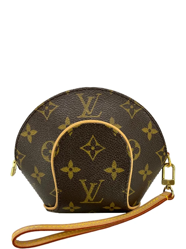 Versatile Bags That Suit Any Outfit Or Event LOUIS VUITTON Monogram Canvas Mini Ellipse Wristlet Clutch Bag