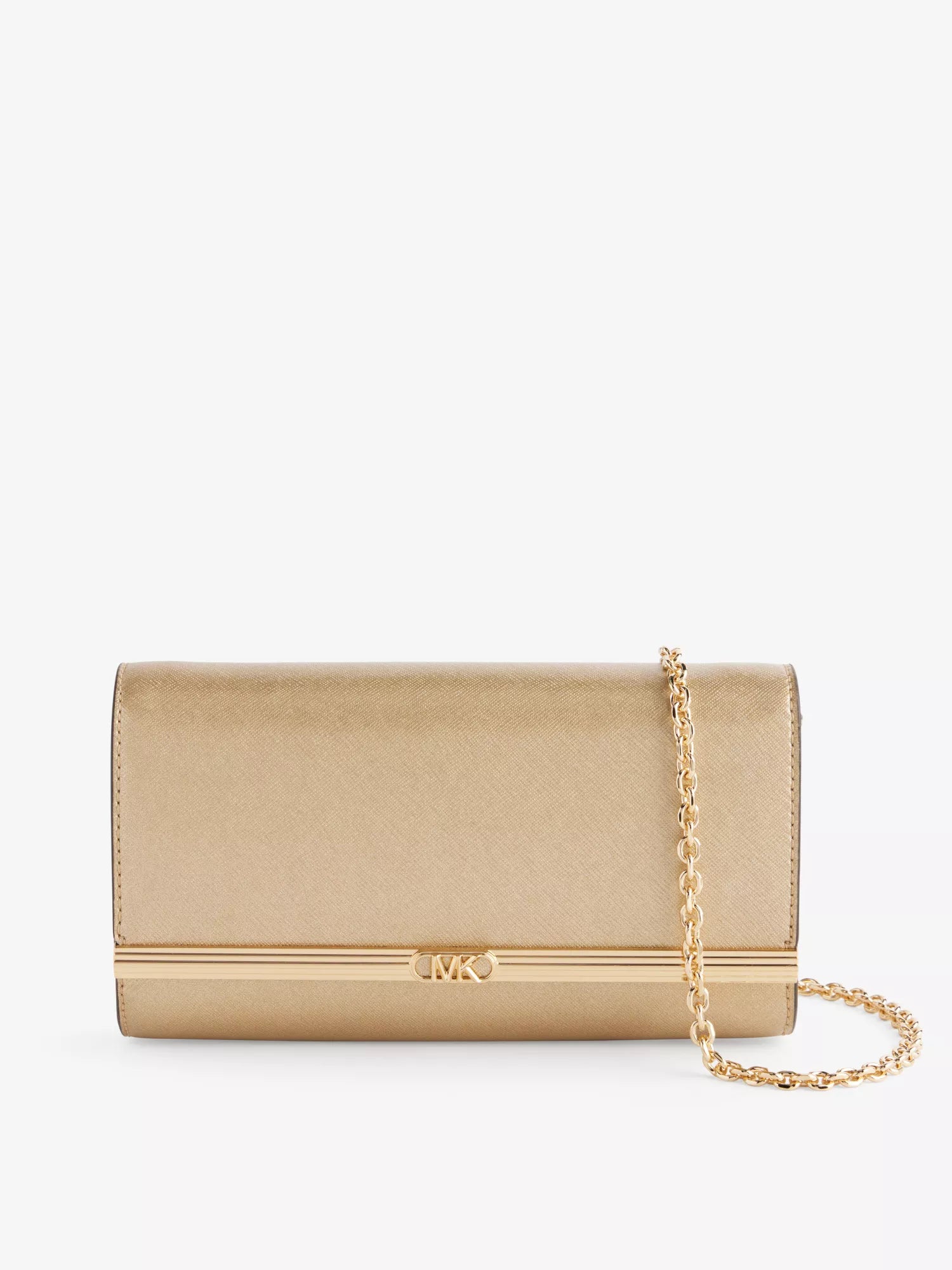 Luxurious Bags With Limited-Time Offers Mona metallic leather clutch