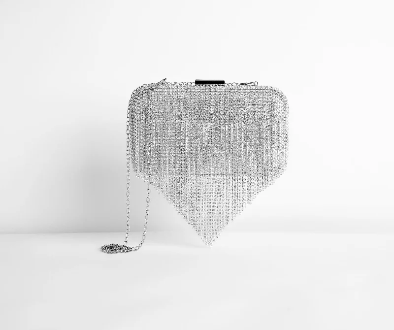 Affordable Bags For Budget Shoppers On The Fringe Rhinestone Clutch